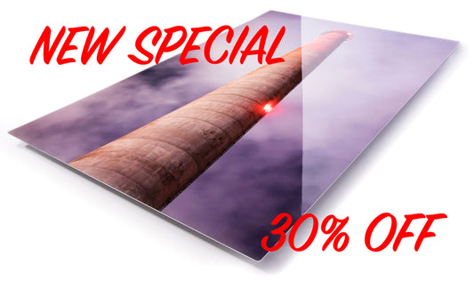 5 PACK - SATIN FINISH 8X12 METAL PRINT WITH RECESSED BACKFRAME - 30% OFF.