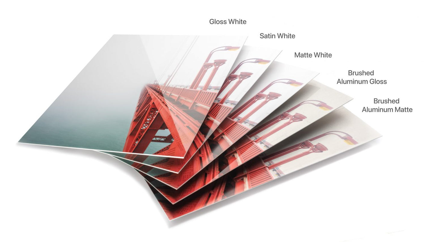 5 PACK - SATIN FINISH 8X12 METAL PRINT WITH RECESSED BACKFRAME - 30% OFF.